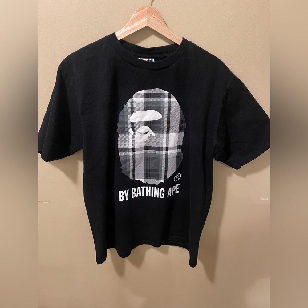 By Bathing Ape shirt black white and gray